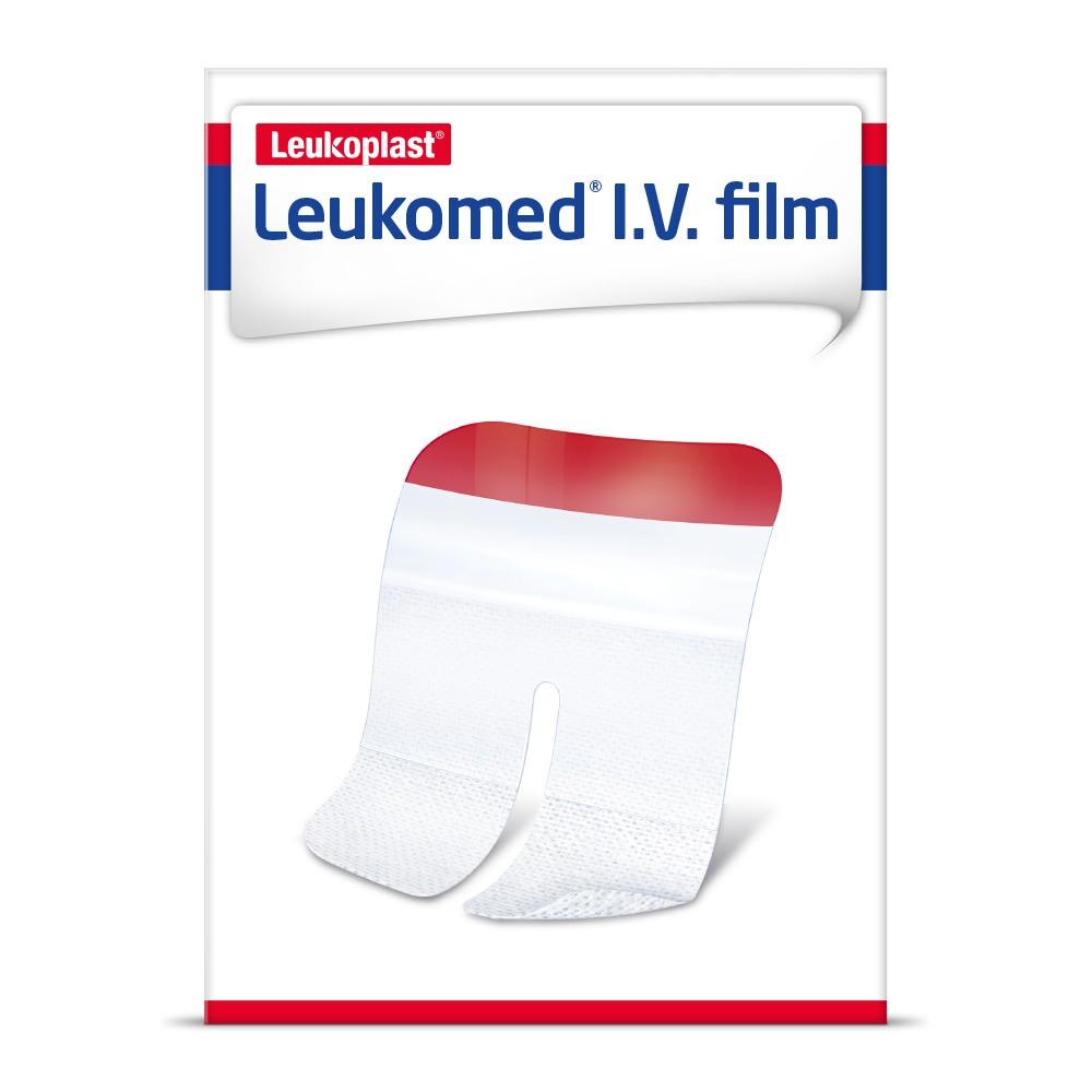 APOSITO TRANSPARENTE ADHESIVO SEMIOCLUSIVO PARA FIJACIÓN DE VIAS VENOSAS “LEUKOMED IV” ESSITY / 4,5 X 4,5CM / CAJA 50 APOSITOS