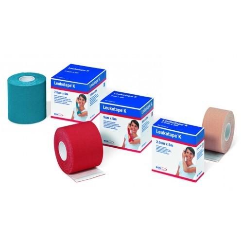 VENDAJE NEUROMUSCULAR ELASTICADO "LEUKOTAPE K" ESSITY / 5CM X 5M / COLOR CELESTE / UNITARIO