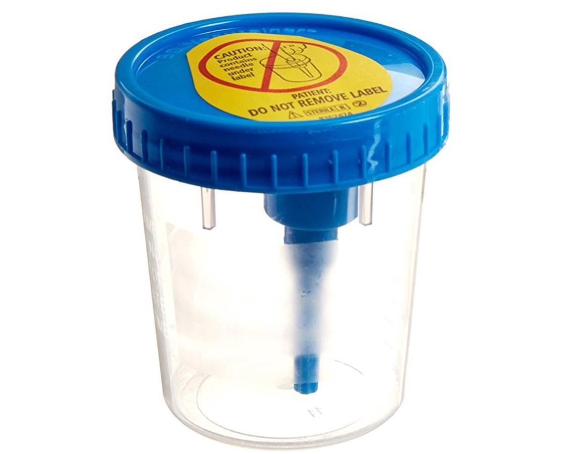 FRASCO PARA RECOLECCION DE MUESTRAS DE ORINA CON DISPOSITIVO DE TRANSFERENCIA BECTON DICKINSON / 120ML / CAJA 200 UNIDADES