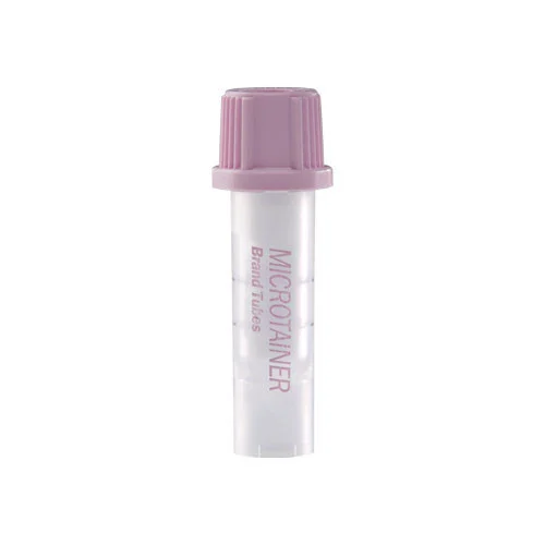 TUBO MICROTAINER PARA EXTRACCION DE SANGRE TAPA LILA EDTA K2 BECTON DICKINSON / 250 A 500 UL / CAJA 50 UNIDADES