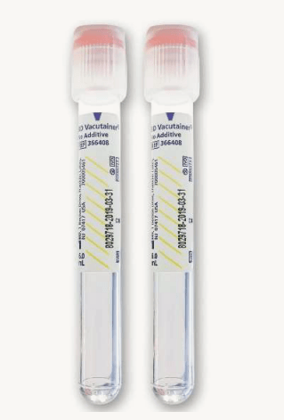 TUBO SILICONADO PARA EXTRACCION DE SANGRE BECTON DICKINSON SIN ADITIVO / 3ML / CAJA 100 UNIDADES
