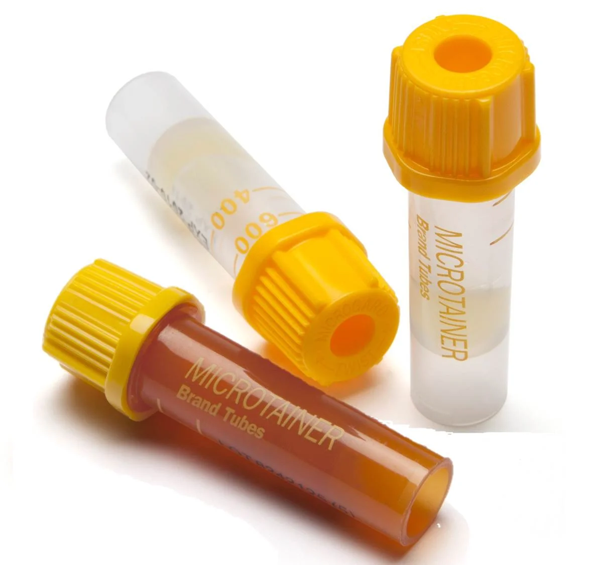TUBO MICROTAINER PARA EXTRACCION DE SANGRE TAPA AMARILLA CON GEL SEPARADOR Y ACTIVADOR DE COAGULACION BECTON DICKINSON / 400 A 600 UL / CAJA 50 UNIDADES