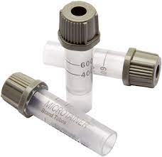 TUBO MICROTAINER PARA EXTRACCION DE SANGRE TAPA GRIS CON ANTICOAGULANTE FLORURO DE SODIO BECTON DICKINSON / 400 A 600 UL / CAJA 50 UNIDADES