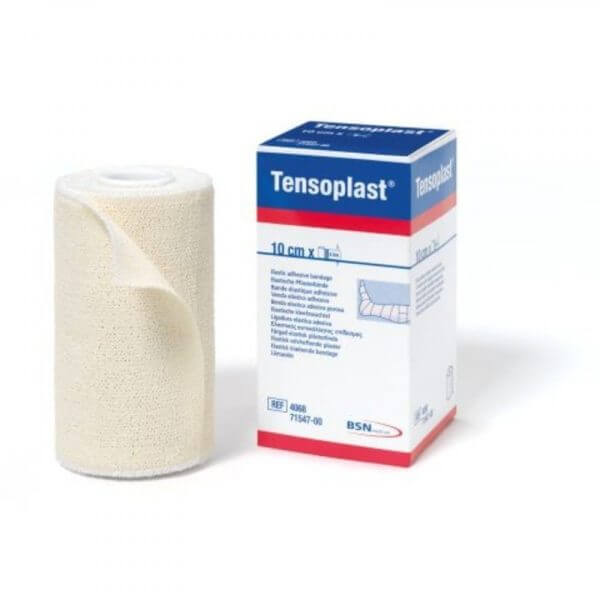 Vendaje Elasticado Adhesivo Tensoplast Essity 5cm x 4.5m - Soporte Algodón y Adhesivo Natural