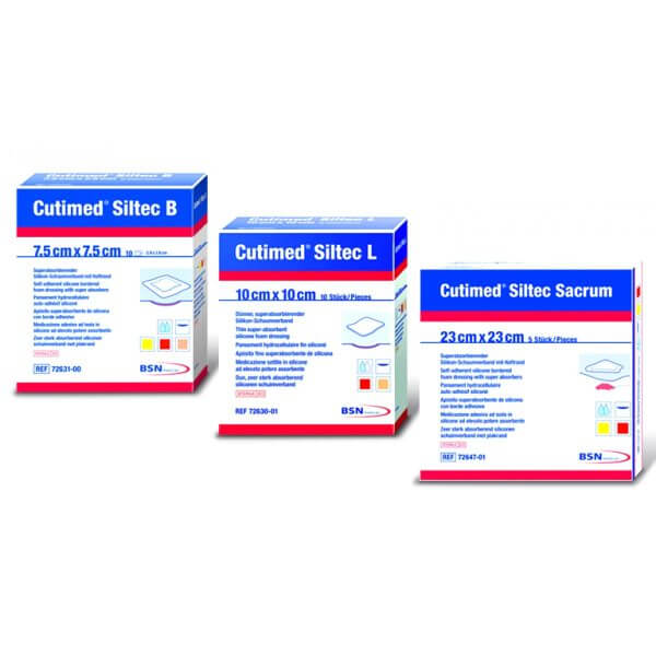 Siltec Plus B Apósito Hidrocelular Poliuretano Alta Absorción 22.5x22.5 cm