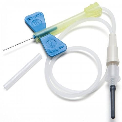 MARIPOSA CON DISP/ SEGURIDAD (SCALP-VEIN SAFETY LOK) BECTON DICKINSON - 23G X 3/4 7" - CAJA 50 UNIDADES