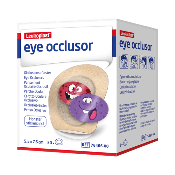 Parche Ocular Leukoplast Eye Oclusor 5.5x7.6 cm Caja 30 Unidades - Essity